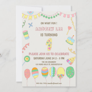 Invitation 1er anniversaire.