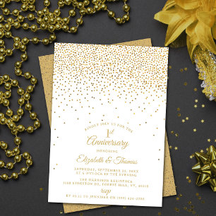 Invitation 1er anniversaire de Mariage d'or