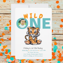 1er anniversaire de Wild ONE Baby's mignon Tiger P