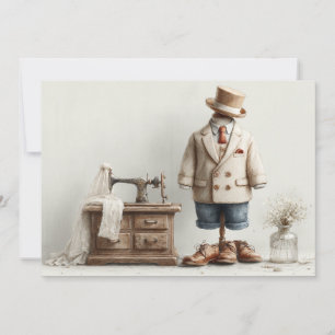 Invitation 1er anniversaire Haute Couture Baby Boy & Atelier