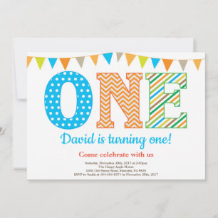 Invitation 1er Anniversaire Invitation. Le premier anniversai