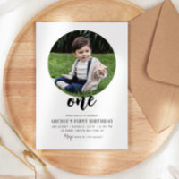 1er Anniversaire Photo Simple moderne Minimale Ima