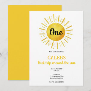 Invitation 1er Tour Autour du Soleil 1ère Fête d'Anniversaire