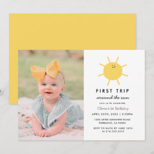 Invitation 1ère Excursion Autour Du Soleil 1er Anniversaire P