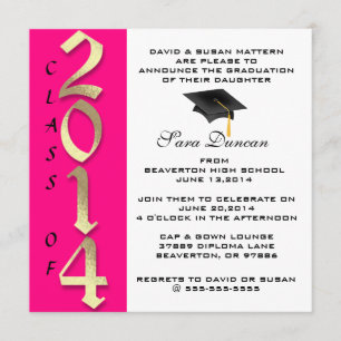 Invitation 2014 élégante classique mignonne