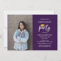 2023 Purple and Gold Photo Graduation Party