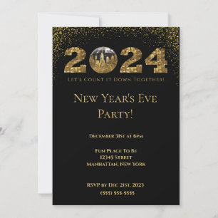 Invitation 2024 Fête de la Saint-Sylvestre-Ball-NYC-