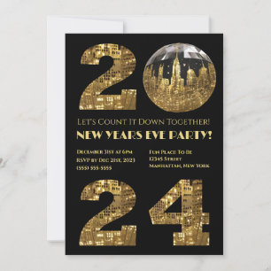 Invitation 2024 Fête de la Saint-Sylvestre-Ball-NYC-