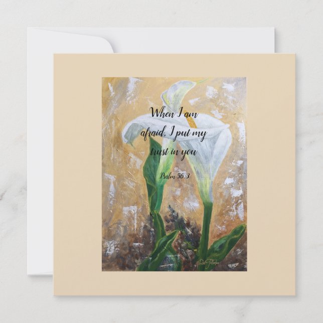 Invitation 2024 JW year text Psalm 56:3  (Devant)