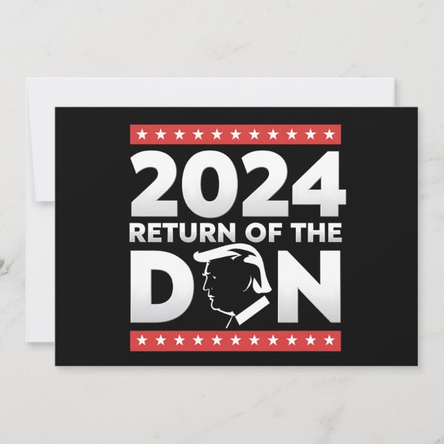 Invitation 2024 Retour Du Don Trump 45 47 Président Des États (Devant)