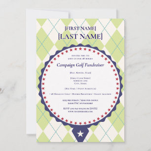 Invitation 2026 Candidat politique Golf Scramble Collecte de 