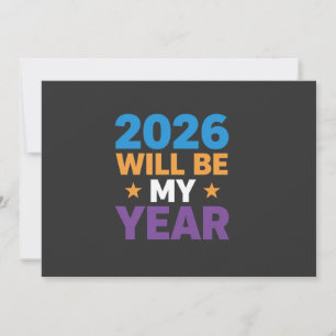 Invitation 2026 Sera Mon Année Inspirante Nouveaux Débuts