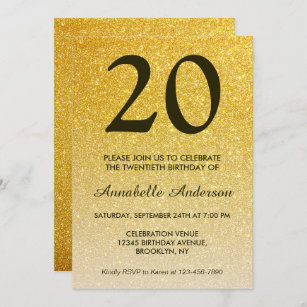 Anniversaire Ans Invitations Faire Part Cartes Zazzle