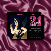 21 et juridique | Fun Pink Faux Parties scintillan