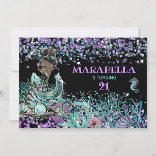 Invitation *~* 21 Mermaid Magical Under the Sea Anniversaire