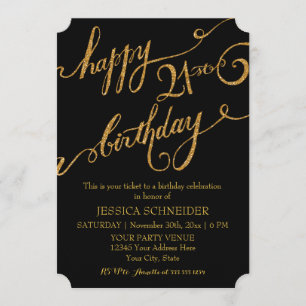 Invitation 21e, 21e fête d'anniversaire