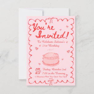 Invitation 21e anniversaire