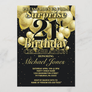 Invitation 21e anniversaire Ballons d'or