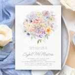 Invitation 21e anniversaire de fête aquarelle Bouquet floral<br><div class="desc">Un élégant bouquet floral aquarelle de fleurs vintages orne le sommet de cette invitation de fête de 21e anniversaire. Les fleurs pastel douces sont agrémentées d'art moderne.</div>