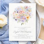 Invitation 21e anniversaire Surprise Party Bouquet de fleurs<br><div class="desc">Un élégant bouquet floral aquarelle de fleurs vintages orne le sommet de cette invitation de fête de 21e anniversaire. Les fleurs pastel douces sont agrémentées d'art moderne. Le nom du célébrant d'anniversaire est écrit dans un script simple et moderne. Il y a des signes assortis et des décorations de fête...</div>