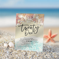 21e fête d'anniversaire Summer Beach Starfish Seas