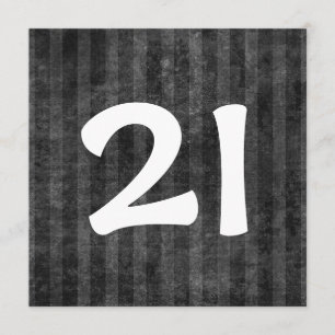 Invitation 21ème Le charbon de bois de fête d'anniversaire