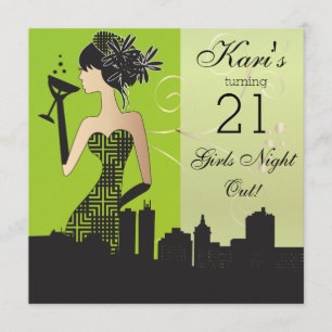 Invitation 21ème Partie de coup d'anniversaire