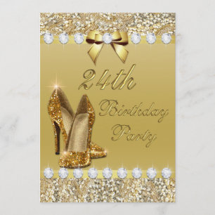 Invitation 24ème L'or chic d'anniversaire gîte des diamants