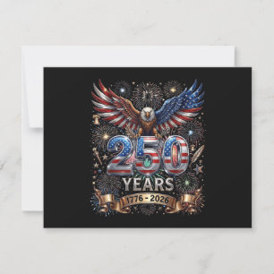 Invitation 250 Ans 1776 2026 4 juillet Aigle 250e anniversair
