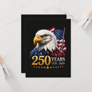 Invitation 250 ans d'Amérique 250e anniversaire patriotique É