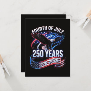 Invitation 250e anniversaire États-Unis 1776-2026 Patriotique