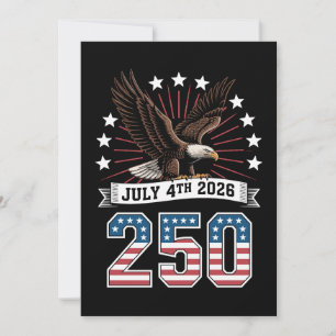 Invitation 250e anniversaire patriotique 4 juillet 1776 2026
