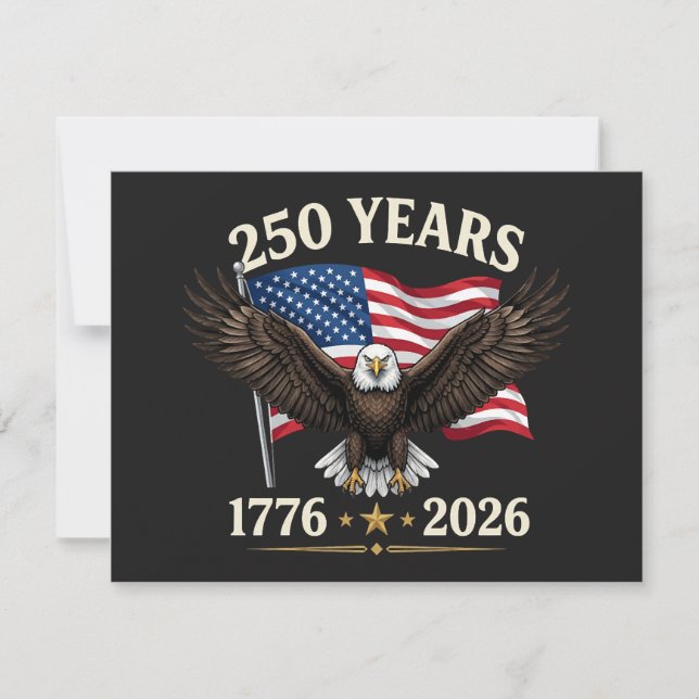 Invitation 250e anniversaire USA (Devant)
