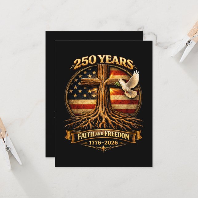 Invitation 250ème anniversaire (Devant/Arrière en situation)