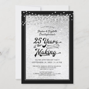 Invitation 25e Anniversaire 25 ANS DE RÉALISATION Confettis