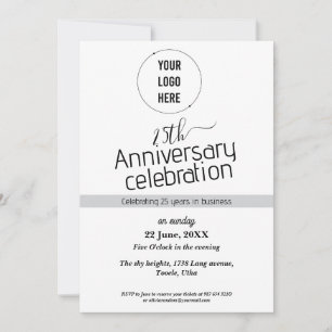 Invitation 25e anniversaire de la compagnie