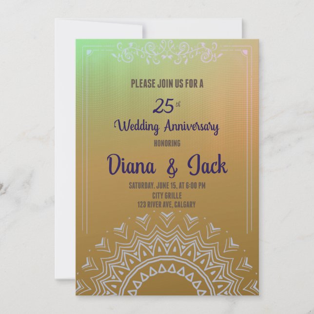 Invitation 25e anniversaire de l'Apocalypse d'or (Devant)