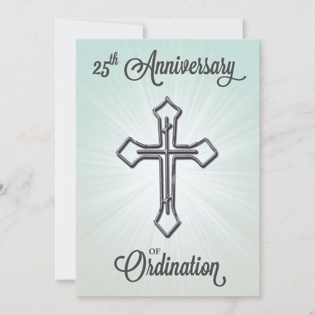 Invitation 25e anniversaire de l'ordination, Argen (Devant)