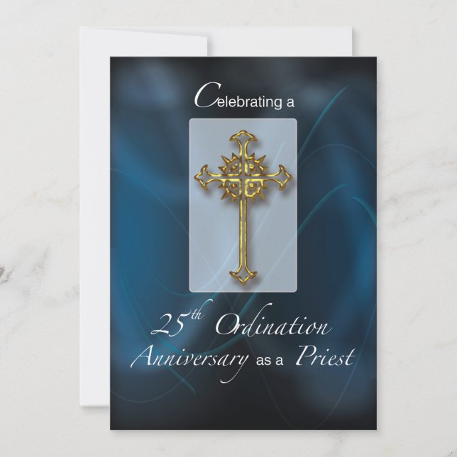 Invitation 25e anniversaire de l'Ordination du prê (Devant)