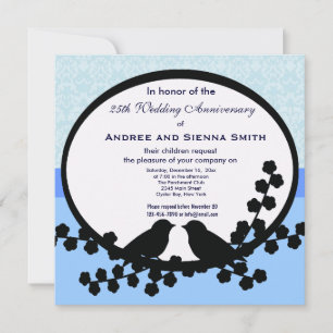 Invitation 25e anniversaire de mariage