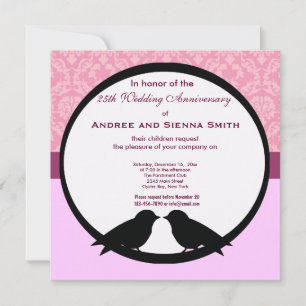 Invitation 25e anniversaire de mariage