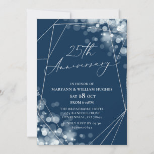 Invitation 25e anniversaire de Mariage de la Marine et de l'A