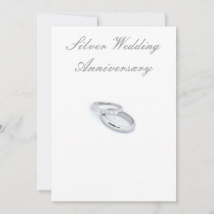 Invitation 25E Anniversaire du Mariage d'argent