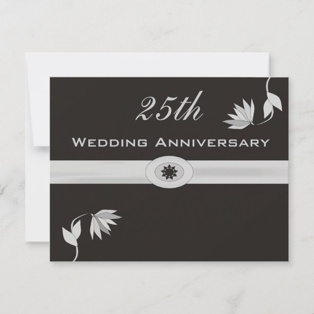 Invitation 25e anniversaire Mariage (Devant)