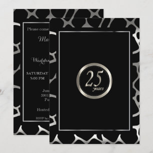 Invitation 25e conception pour le jubilé d'argent - Conceptio