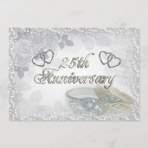 Invitation 25ème L'anniversaire sonne l'invitation