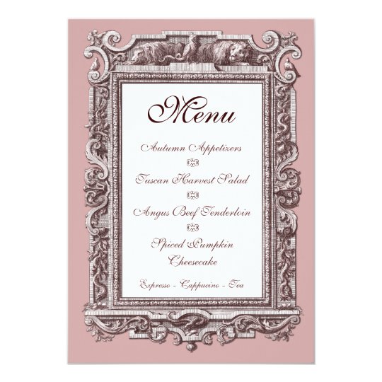 Invitation 25eme Menu De Diner D Anniversaire Du Baroque Zazzle Fr Invitation 25eme Menu De Diner D Anniversaire Du Baroque Zazzle Fr