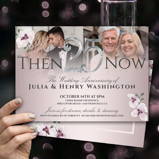 Invitation 25th Anniversary Refined Blush Orchid (Créateur téléchargé)