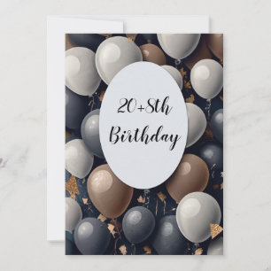 Invitation 28e anniversaire humoristique