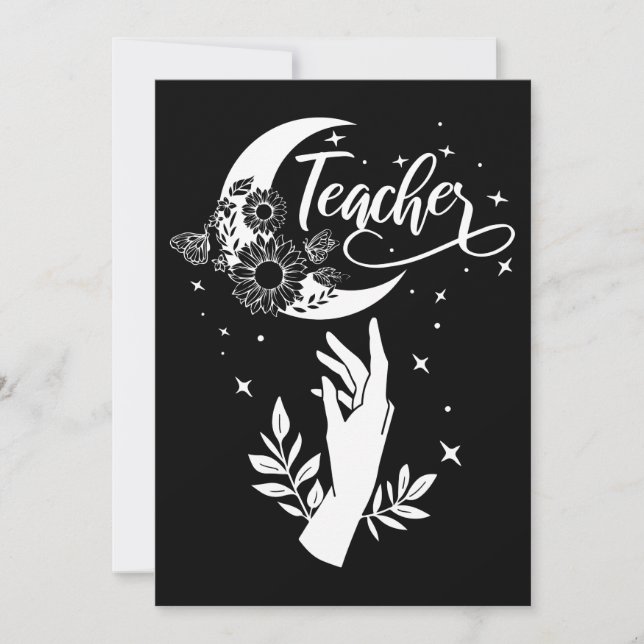 Invitation 2- Chemise d'enseignant inspirante, Enseignant min (Devant)